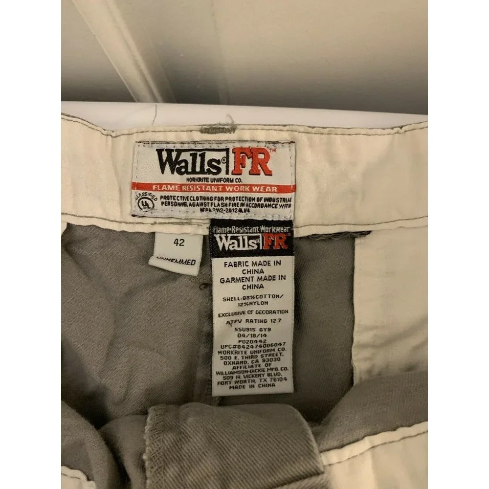 WALLS FR Jeans Mens Sz 42 Gray  2112 ATPV‎ 2 HRC